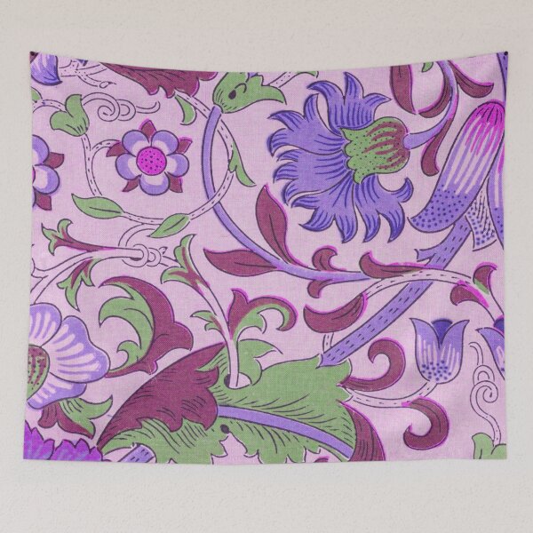 Item preview, Purple Blue Magenta Green Lodden Pattern by William Morris designed and sold by fowons.