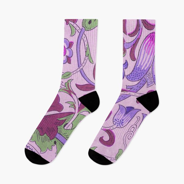 Item preview, Purple Blue Magenta Green Lodden Pattern by William Morris designed and sold by fowons.