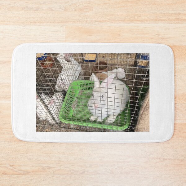 Item preview, White Rabbits in a cage designed and sold by Eckaa.