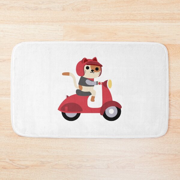 Item preview, cat on a scooter designed and sold by beunique5.
