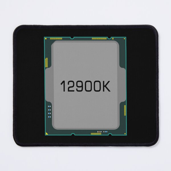 Item preview, 12900K cpu socket 1700 LGA processor chip hardware for computer pc motherboard technology element illustration graphic computer nerd computer freak, hacker designed and sold by Marcin Adrian.