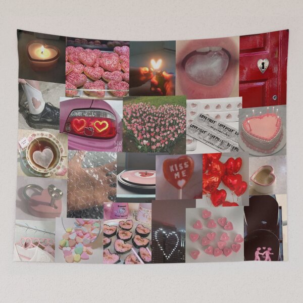 Item preview, heart aesthetic collage designed and sold by morgananjos.
