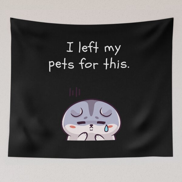 Item preview, Funny Sad Hampster Gift | Left My Pets | Cute Animal | Introvert Pet Owner Humor designed and sold by Covello & Martin Est. 1993.