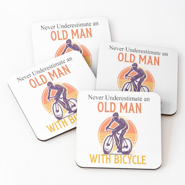 Item preview, Never Underestimate An Old Man With Bicycle Gift design designed and sold by axoniej.