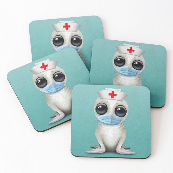 Item preview, Cute Baby Harp Seal Nurse designed and sold by JeffBartels.
