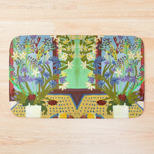 Item preview, Flowers and Fruit in Yellow and Blue designed and sold by Zion Levy Stewart.