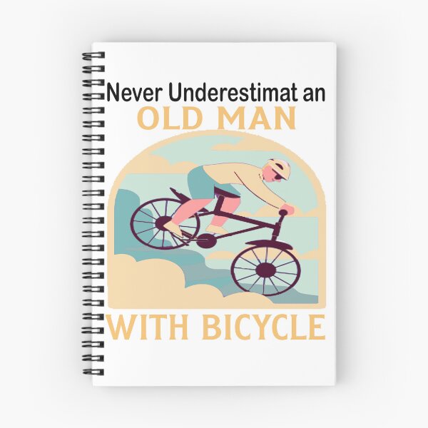 Item preview, Never Underestimate Old Man With Bicycle in mountain designed and sold by axoniej.