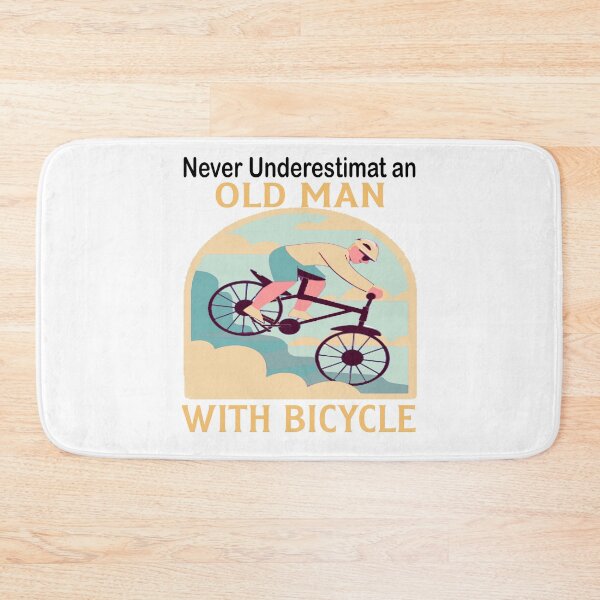 Item preview, Never Underestimate Old Man With Bicycle in mountain designed and sold by axoniej.