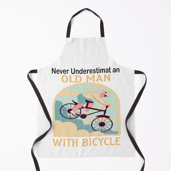 Item preview, Never Underestimate Old Man With Bicycle in mountain designed and sold by axoniej.