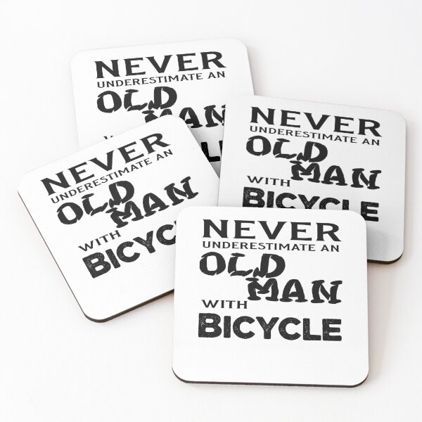 Item preview, Never Underestimate an Old Man With Bicycle Gift idea designed and sold by axoniej.