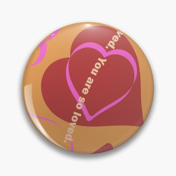 Item preview, You Are So Loved Hearts Pattern apricot, red and pink designed and sold by MyThingNow.