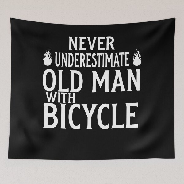 Item preview, Never Underestimate an Old Man With Bicycle Gift for daddy designed and sold by axoniej.