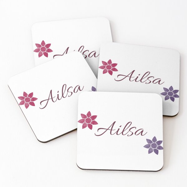 Item preview, Ailsa Floral Name Calligraphy Design designed and sold by Cora Gregory.