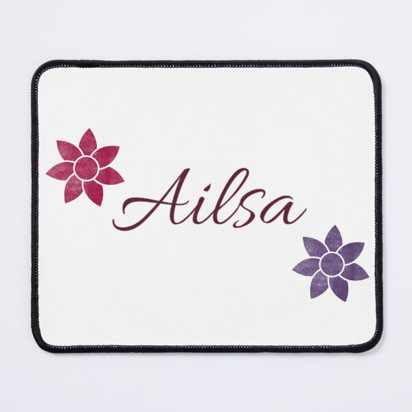 Item preview, Ailsa Floral Name Calligraphy Design designed and sold by Cora Gregory.