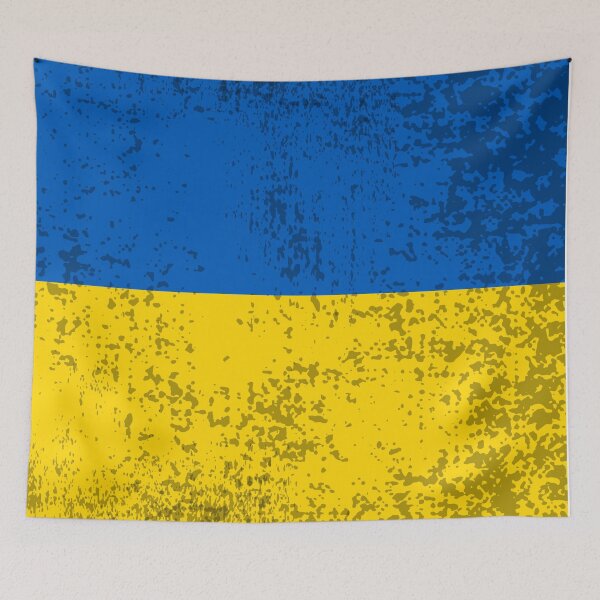 Item preview, Vintage Ukrainian Flag designed and sold by Inspirationmotivation.