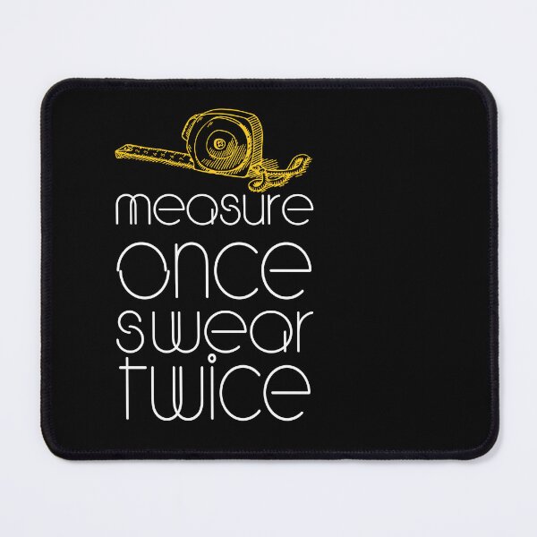Item preview, Funny measure once swear twice gifte for a  plumber Electrician designed and sold by design880.