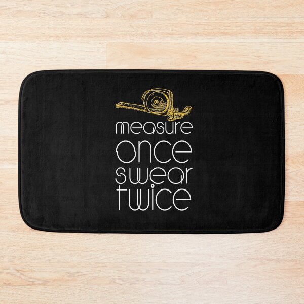Item preview, Funny measure once swear twice gifte for a  plumber Electrician designed and sold by design880.