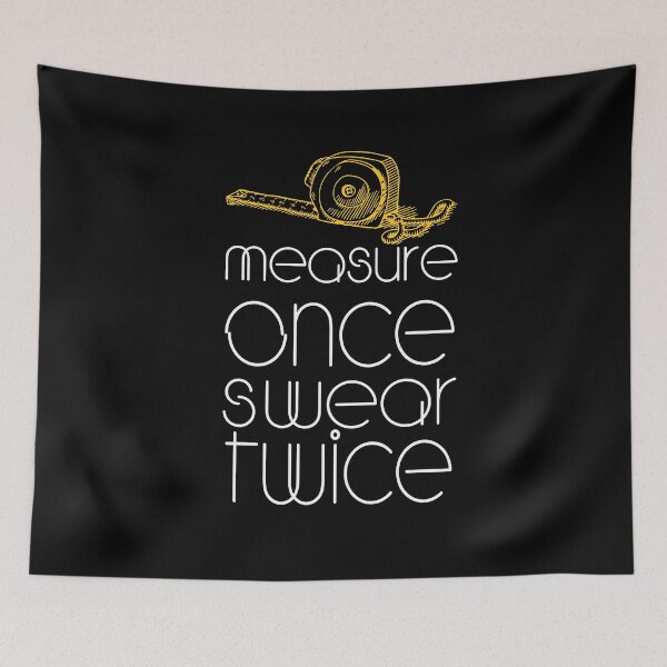 Item preview, Funny measure once swear twice gifte for a  plumber Electrician designed and sold by design880.
