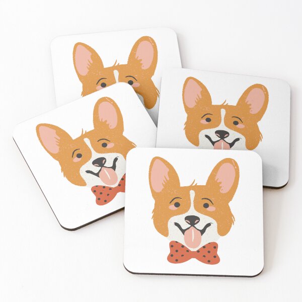 Item preview, Corgi with a polka dot bow tie designed and sold by Thegentleshop.