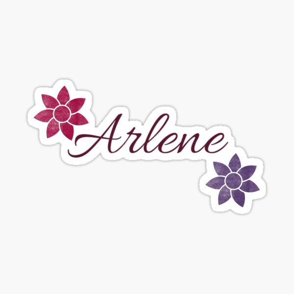 Item preview, Arlene Floral Name Calligraphy Design designed and sold by Cora Gregory.