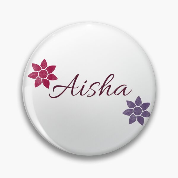 Item preview, Aisha Floral Name Calligraphy Design designed and sold by Cora Gregory.