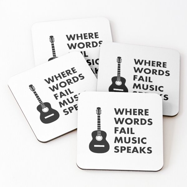 Item preview, Where Words Fail Music Speaks Guitar designed and sold by Inspirationmotivation.