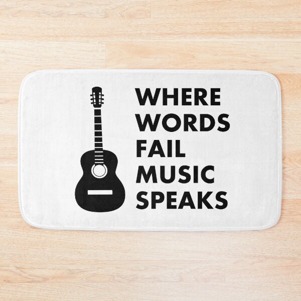Item preview, Where Words Fail Music Speaks Guitar designed and sold by Inspirationmotivation.