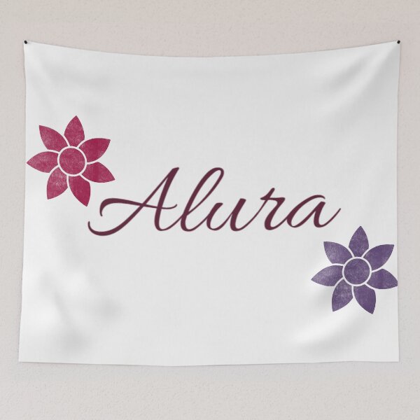 Item preview, Alura Floral Name Calligraphy Design designed and sold by Cora Gregory.