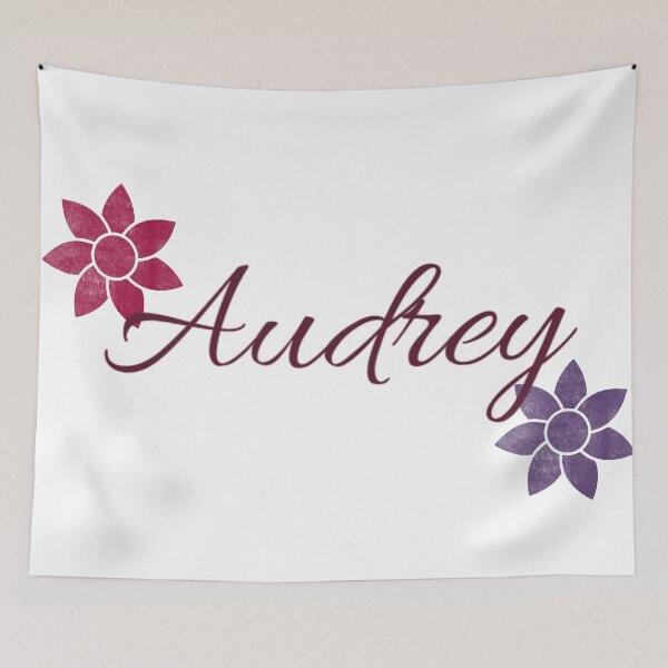 Item preview, Audrey Floral Name Calligraphy Design designed and sold by Cora Gregory.