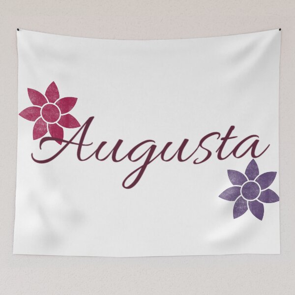 Item preview, Augusta Floral Name Calligraphy Design designed and sold by Cora Gregory.