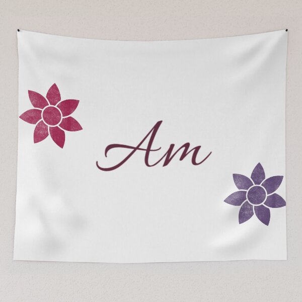 Item preview, Am Floral Name Calligraphy Design designed and sold by Cora Gregory.