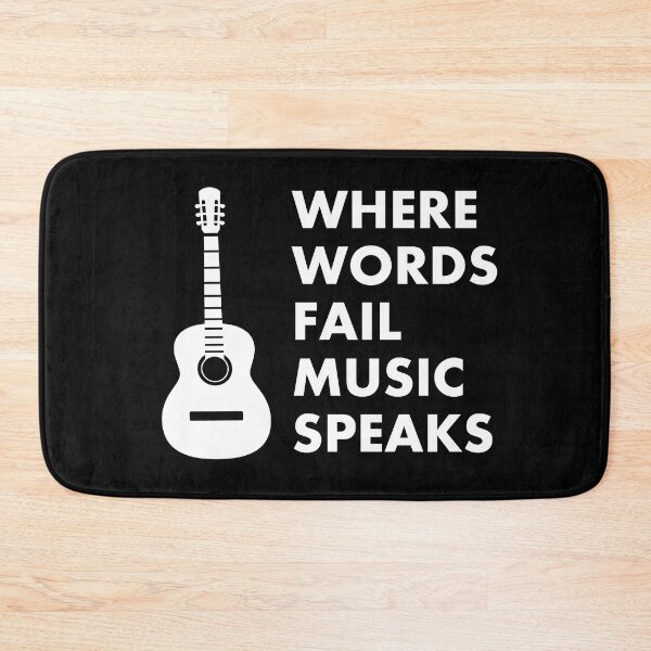 Item preview, Where Words Fail Music Speaks Guitar designed and sold by Inspirationmotivation.