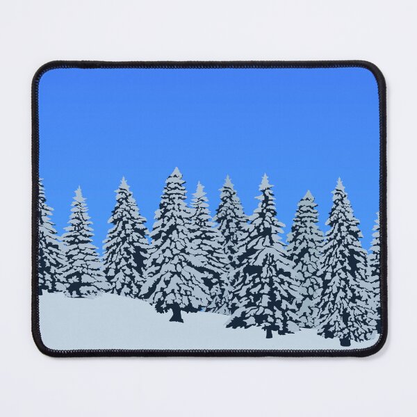 Item preview, Snowy forest pine trees covered in snow designed and sold by PSteinDesign.