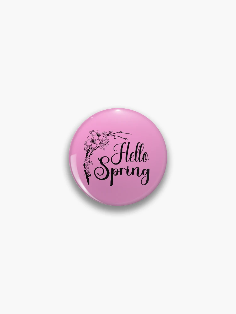 Thumbnail 1 of 3, Pin, Hello Spring. Spring Quote, Spring Flower, Spring Lover, Spring Design designed and sold by DesignHouse07.