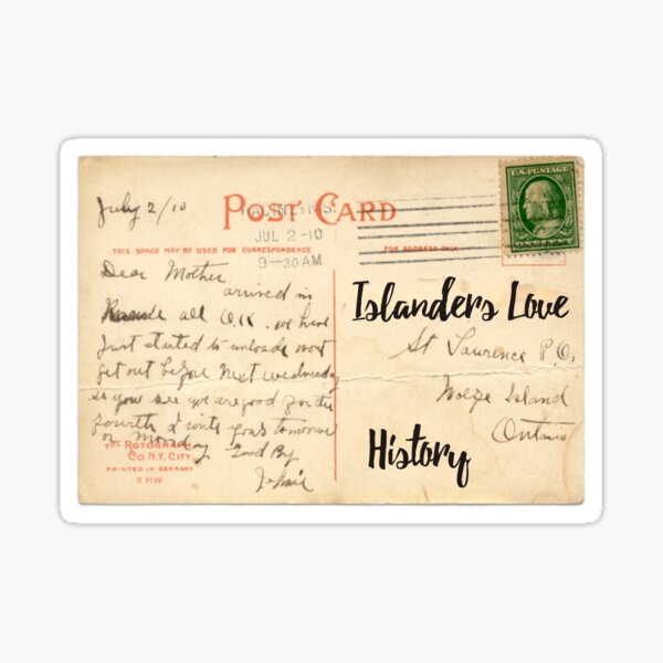 Artikel-Vorschau von Islanders Love History Postkarte an Mutter 1910, designt und verkauft von qlajt.