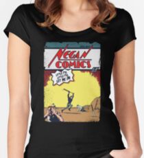 Negan Comics # 1 Tailliertes Rundhals-Shirt