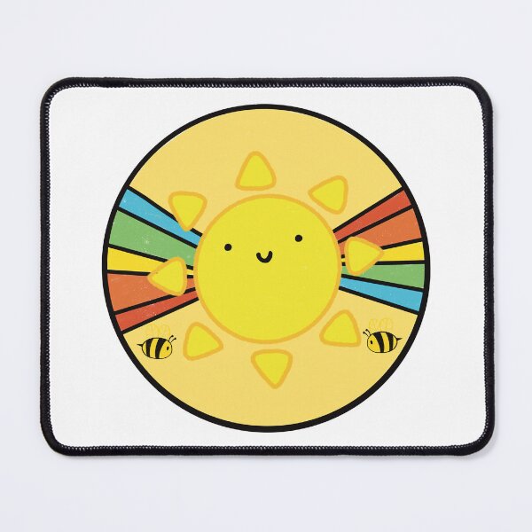 Item preview, Good vibes - Sunshine good morning sticker good vibes bees and sun rainbow designed and sold by tinypurpleland.