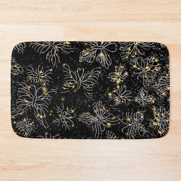 Item preview, Midnight Fireflies in Black and White designed and sold by MediaArtbyMara.