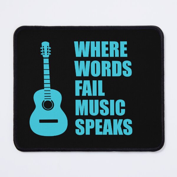 Item preview, Where Words Fail Music Speaks Guitar designed and sold by Inspirationmotivation.