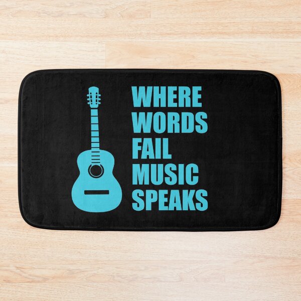 Item preview, Where Words Fail Music Speaks Guitar designed and sold by Inspirationmotivation.