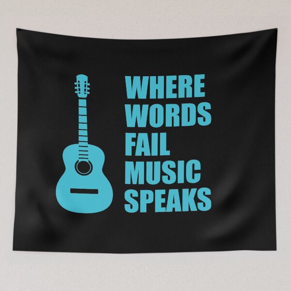 Item preview, Where Words Fail Music Speaks Guitar designed and sold by Inspirationmotivation.