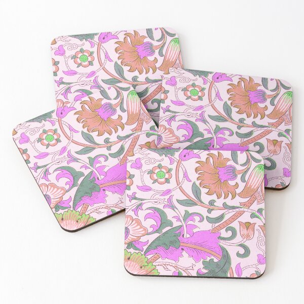 Item preview, Pink Green Orange Lodden Pattern by William Morris designed and sold by fowons.