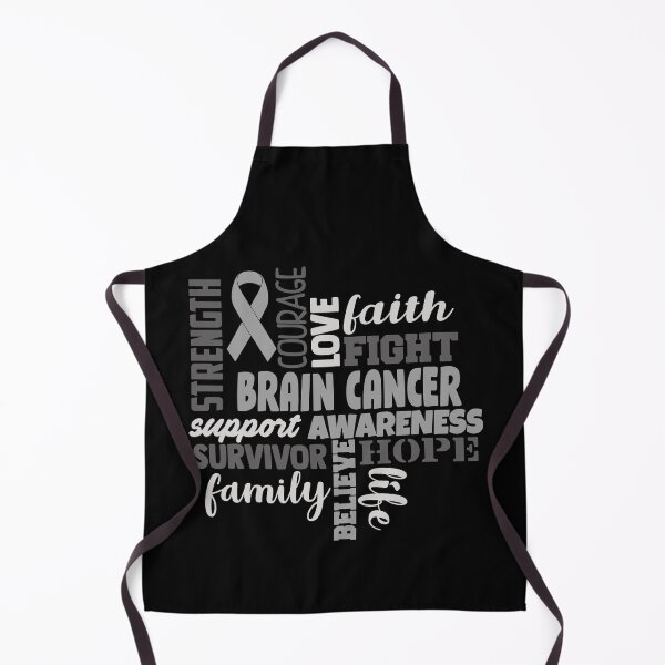Item preview, Brain Cancer Awareness - Strength Courage Faith Hope Love Fight Support Survivor Family Life Believe designed and sold by Hilten.