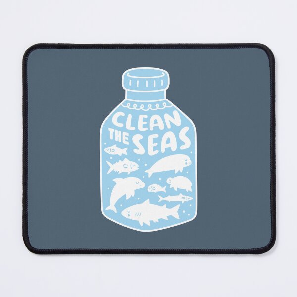 Item preview, Clean The Seas, Sad Ocean Animals Trapped In A Plastic Bottle designed and sold by rustydoodle.
