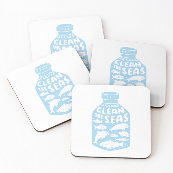 Item preview, Clean The Seas, Sad Ocean Animals Trapped In A Plastic Bottle designed and sold by rustydoodle.