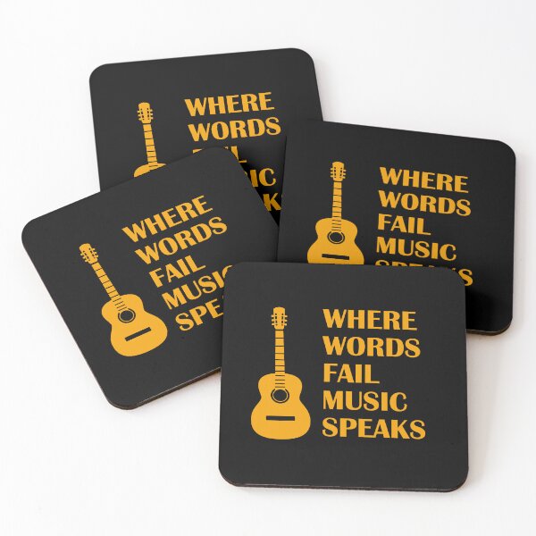 Item preview, Where Words Fail Music Speaks Guitar designed and sold by Inspirationmotivation.