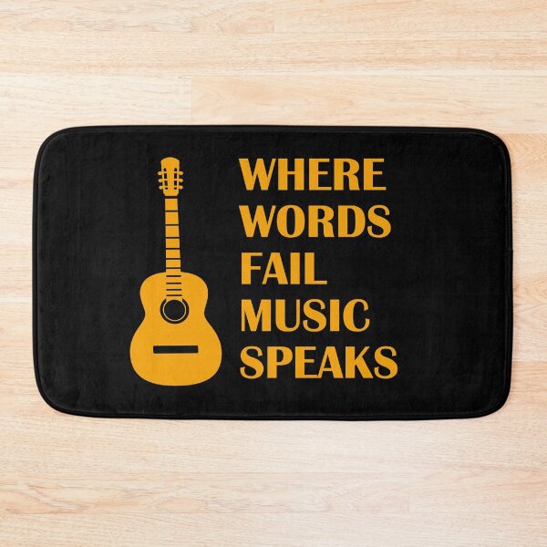 Item preview, Where Words Fail Music Speaks Guitar designed and sold by Inspirationmotivation.