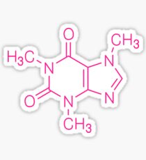 Pink Caffeine Sticker