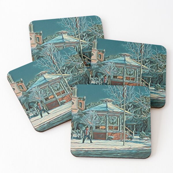 Item preview, The Town Square in Winter II designed and sold by Fenay Designs.