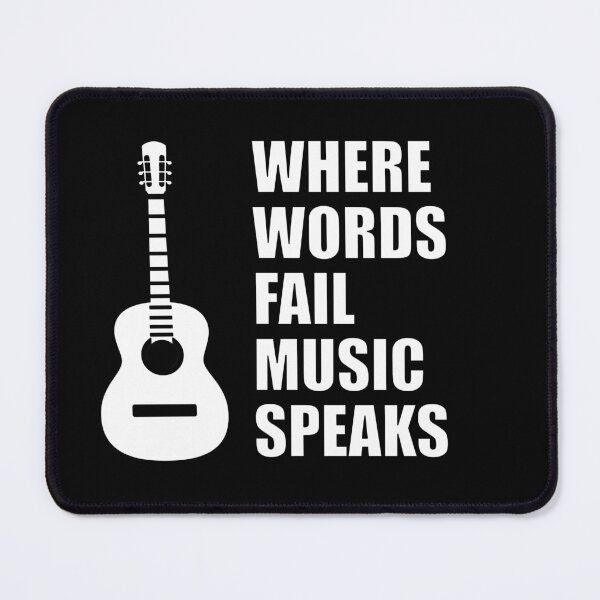 Item preview, Where Words Fail Music Speaks Guitar designed and sold by Inspirationmotivation.